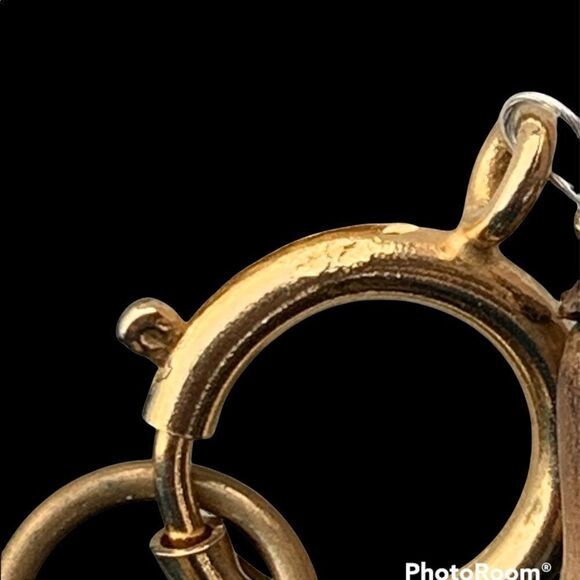 Large runway mixed metal copper silver black bead leaf necklace - Picture 6 of 16